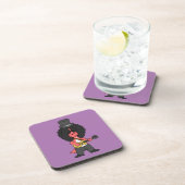 Dessous-de-verre Illustration D'Un Allosaurus Habillé En Étoile Roc (Côté Droit)