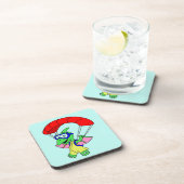 Dessous-de-verre Illustration D'Un Parachutage De Ptérodactyle. (Côté Droit)