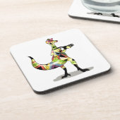 Dessous-de-verre Illustration D'Un Photographe Iguanodon. (Côté gauche)