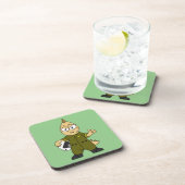 Dessous-de-verre Illustration D'Un Pilote À Jet Allosaurus. (Côté Droit)