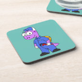 Dessous-de-verre Illustration D'Un Plomber Spinosaurus. (Côté gauche)