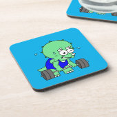 Dessous-de-verre Illustration D'Un Tricératops Poids De Levage. (Côté gauche)