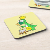 Dessous-de-verre Illustration D'Une Cuisine De Parasaurolophus Dino (Côté gauche)