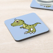 Dessous-de-verre Illustration Mignonne D'Un Rex Tyrannosaurus. (Côté gauche)