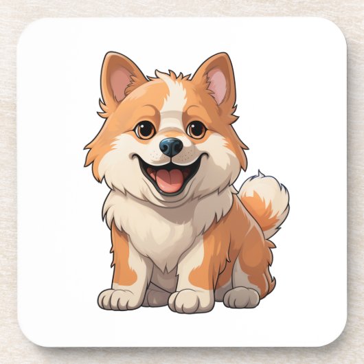 Dessous-de-verre Illustration pour chien de dessin (Devant)