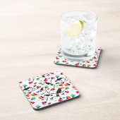 Dessous-de-verre illustration tropicale d'oiseau mignon de toucan (Côté Droit)