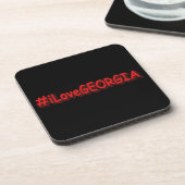 Dessous-de-verre "#iLoveGEORGIA " Joli design. Acheter maintenant (Côté gauche)