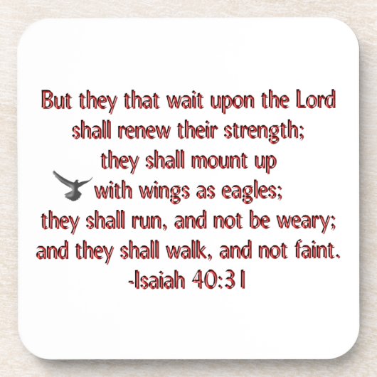 Dessous-de-verre Ils cette attente sur le seigneur (Devant)