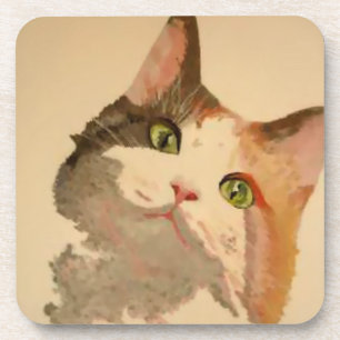 Dessous-de-verre I'm All Ears : Calico Cat Portrait