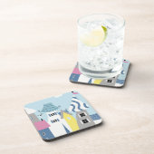 Dessous-de-verre Image de la ville côtière (Côté Droit)