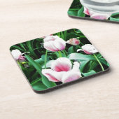 Dessous-de-verre Image des tulipes roses (Côté gauche)