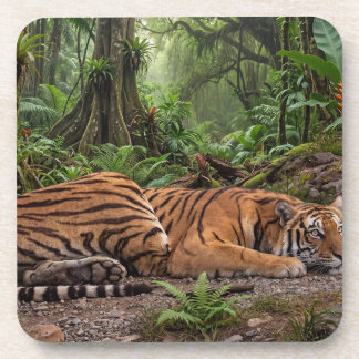 Dessous-de-verre Image du Tigre Royal des Années 1820 Converti à Pa