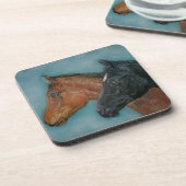 Dessous-de-verre image équine du poulain noir renard brun renard (Côté gauche)