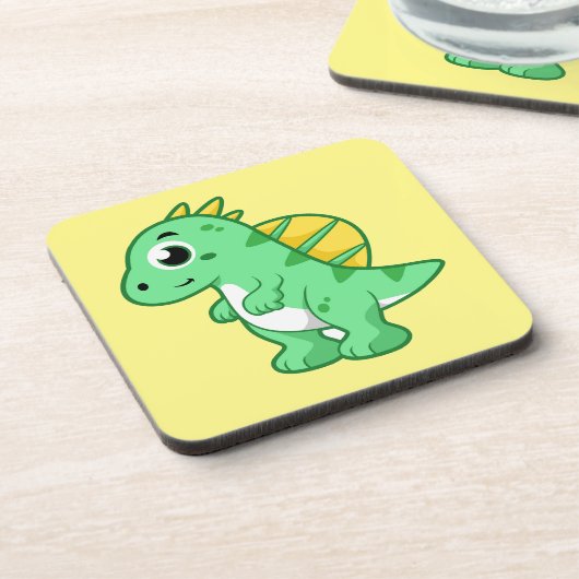 Dessous-de-verre Image Mignonne D'Un Spinosaure. (Côté gauche)