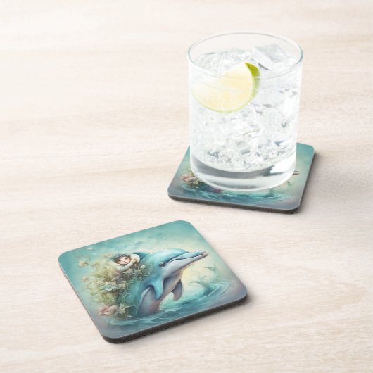 Dessous-de-verre Imaginaire dauphin 5 (Côté Droit)