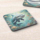 Dessous-de-verre Imaginaire dauphin 8 (Côté gauche)