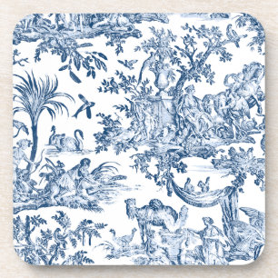 Dessous-de-verre Imaginaire Mythique Créatures Vintage Toile-Blue