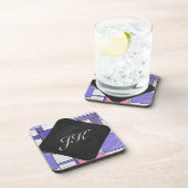 Dessous-de-verre Impression blanc rose rose clair (Côté Droit)