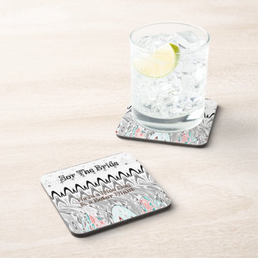 Dessous-de-verre Impression d'art cadeau Fête des mariées (Côté Droit)