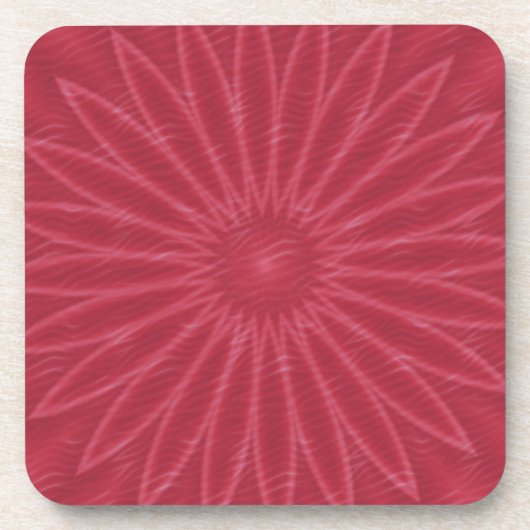 Dessous-de-verre Impression de fleur rose foncé vibrant (Devant)