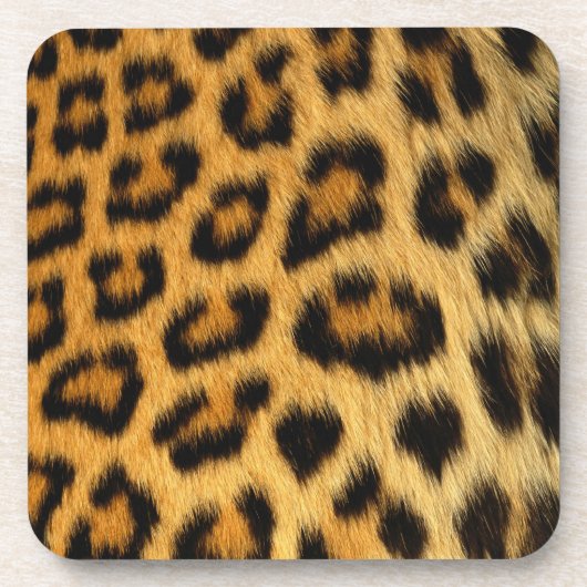 Dessous-de-verre Impression de fourrure Leopard (Devant)