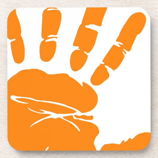 Dessous-de-verre Impression de la main (Devant)