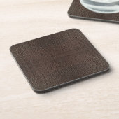 Dessous-de-verre Impression de peau d'alligator marron (Côté gauche)