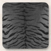 Dessous-de-verre Impression de peau de tigre gris (Devant)