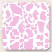 Dessous-de-verre Impression de vache rose (Devant)