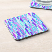 Dessous-de-verre Impression du ruban du milieu du siècle - violet e (Côté gauche)