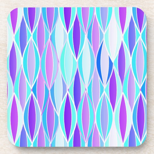 Dessous-de-verre Impression du ruban du milieu du siècle - violet e (Devant)