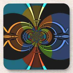 Dessous-de-verre Impression d'une éclatement de couleur Abstraite
