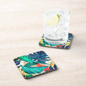 Dessous-de-verre Impression feuille exotique (Côté Droit)