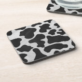 Dessous-de-verre Impression noire et blanche de vache (Côté gauche)