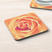 Dessous-de-verre Impression rose orange pastel (Côté gauche)