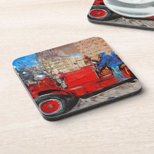 Dessous-de-verre Impressionisme antique de parade d'abrégé sur (Côté gauche)