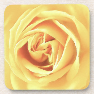 Dessous-de-verre imprimé rose jaune