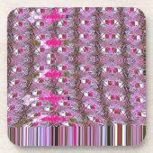 Dessous-de-verre Imprimer l'art Motif Abstrait dense et complexe (Devant)