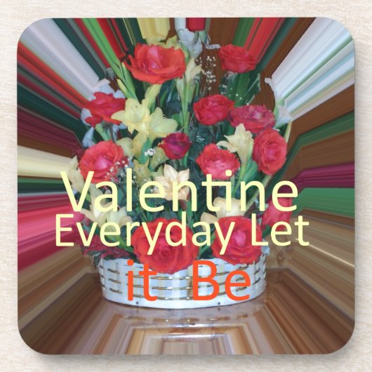 Dessous-de-verre Imprimer Saint-Valentin (Devant)