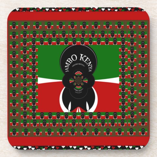 Dessous-de-verre Imprimerie d'art Jambo Kenya (Devant)