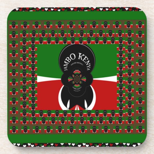 Dessous-de-verre Imprimerie d'art Jambo Kenya (Devant)