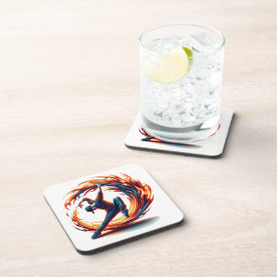 Dessous-de-verre Incendie De Rue Avec Énergie Urbaine