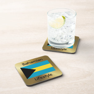 Dessous-de-verre Indicateur Bahamas+Dessous de verre texte
