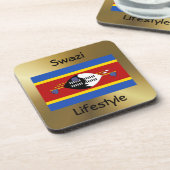 Dessous-de-verre Indicateur Eswatini+Dessous de verre texte (Côté gauche)