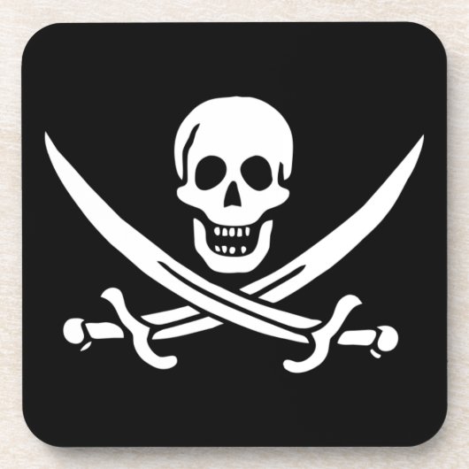 Dessous-de-verre Indicateur Jolly roger Pirate (Devant)