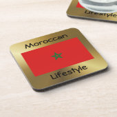 Dessous-de-verre Indicateur Maroc+Dessous de verre texte (Côté gauche)