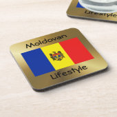 Dessous-de-verre Indicateur Moldavie+Dessous de verre Texte (Côté gauche)