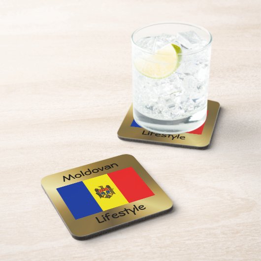 Dessous-de-verre Indicateur Moldavie+Dessous de verre Texte (Côté Droit)