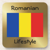 Dessous-de-verre Indicateur Roumanie+Dessous de verre texte (Devant)