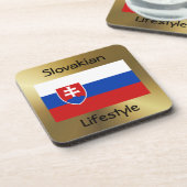 Dessous-de-verre Indicateur Slovaquie+Dessous de verre texte (Côté gauche)